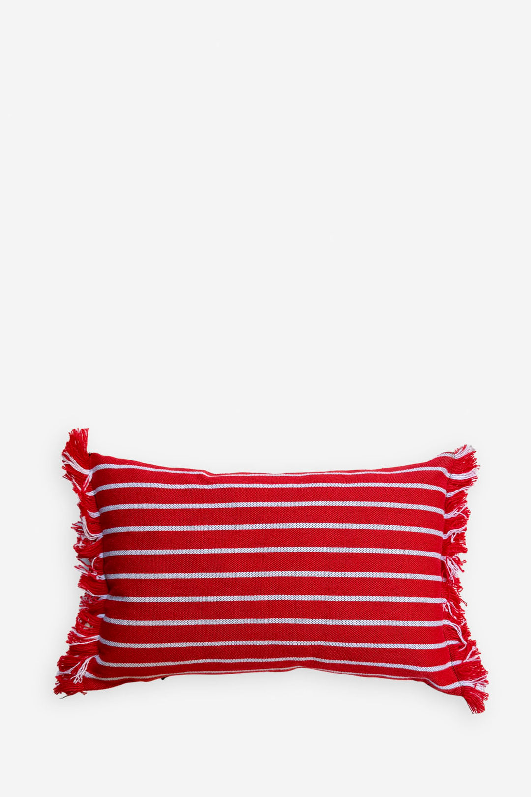 Funda cojín rayas granada rojo 30cmx45cm