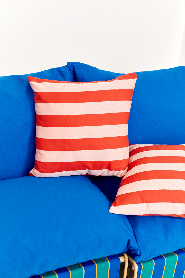 Funda cojín lona toldo rojo 50cmx50cm