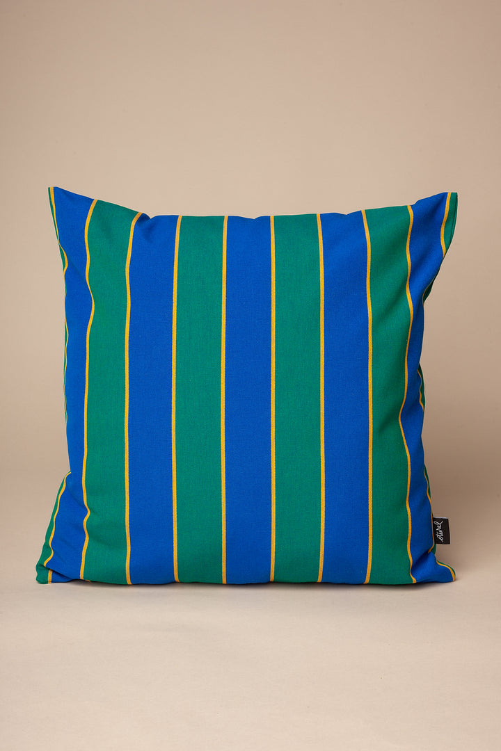 Funda cojín lona toldo rayas 50cmx50cm
