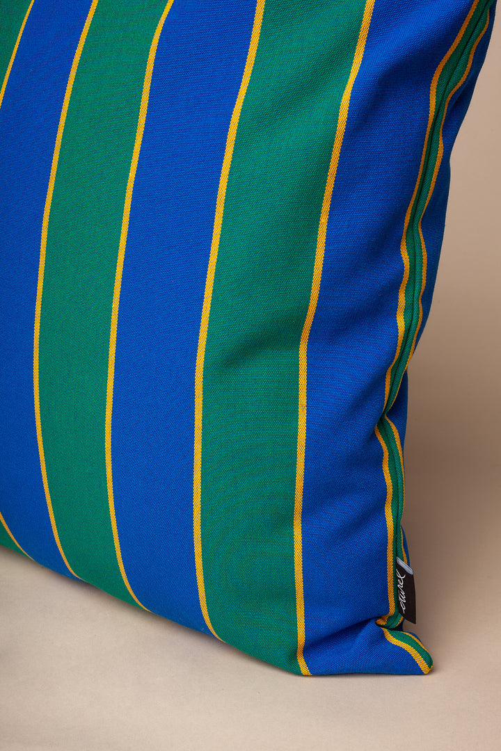 Funda cojín lona toldo rayas 50cmx50cm