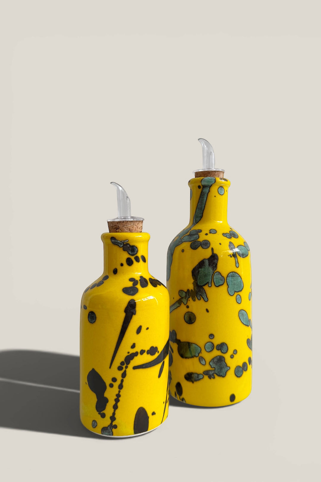 Aceiteras salpicado amarillo