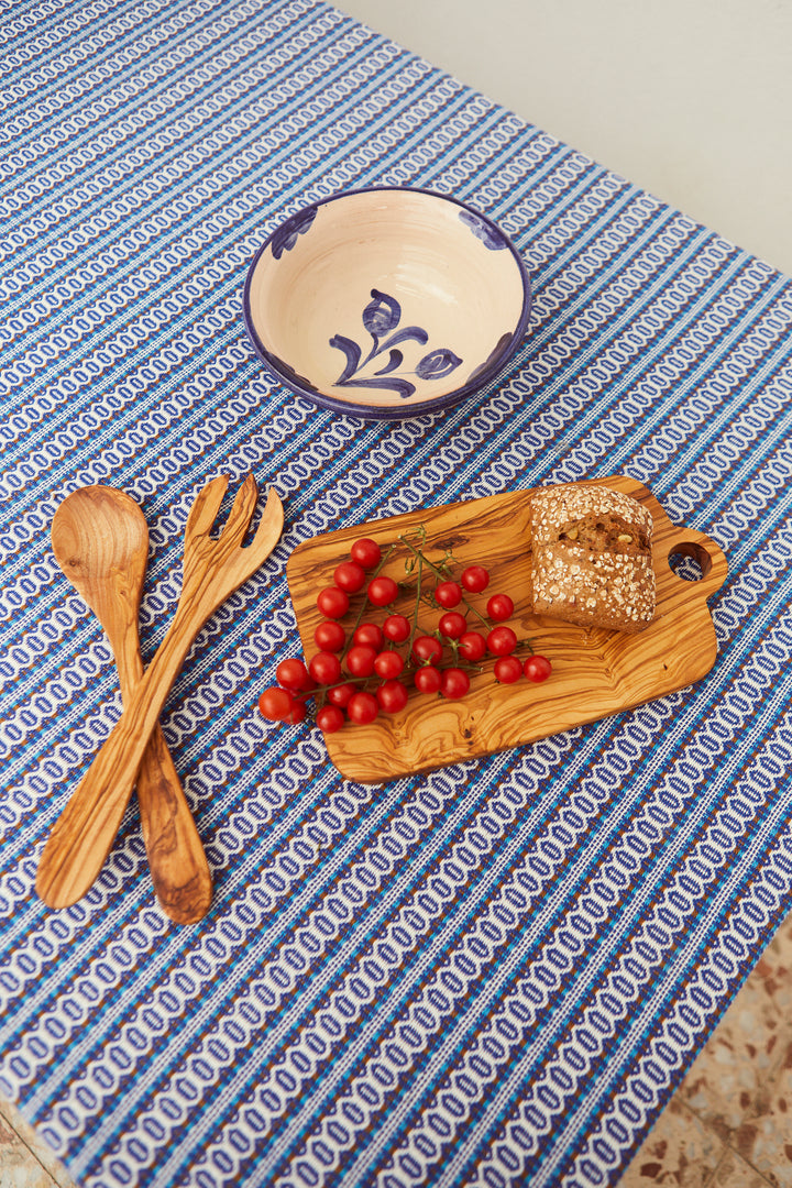 Tabla de madera de olivo rectangular