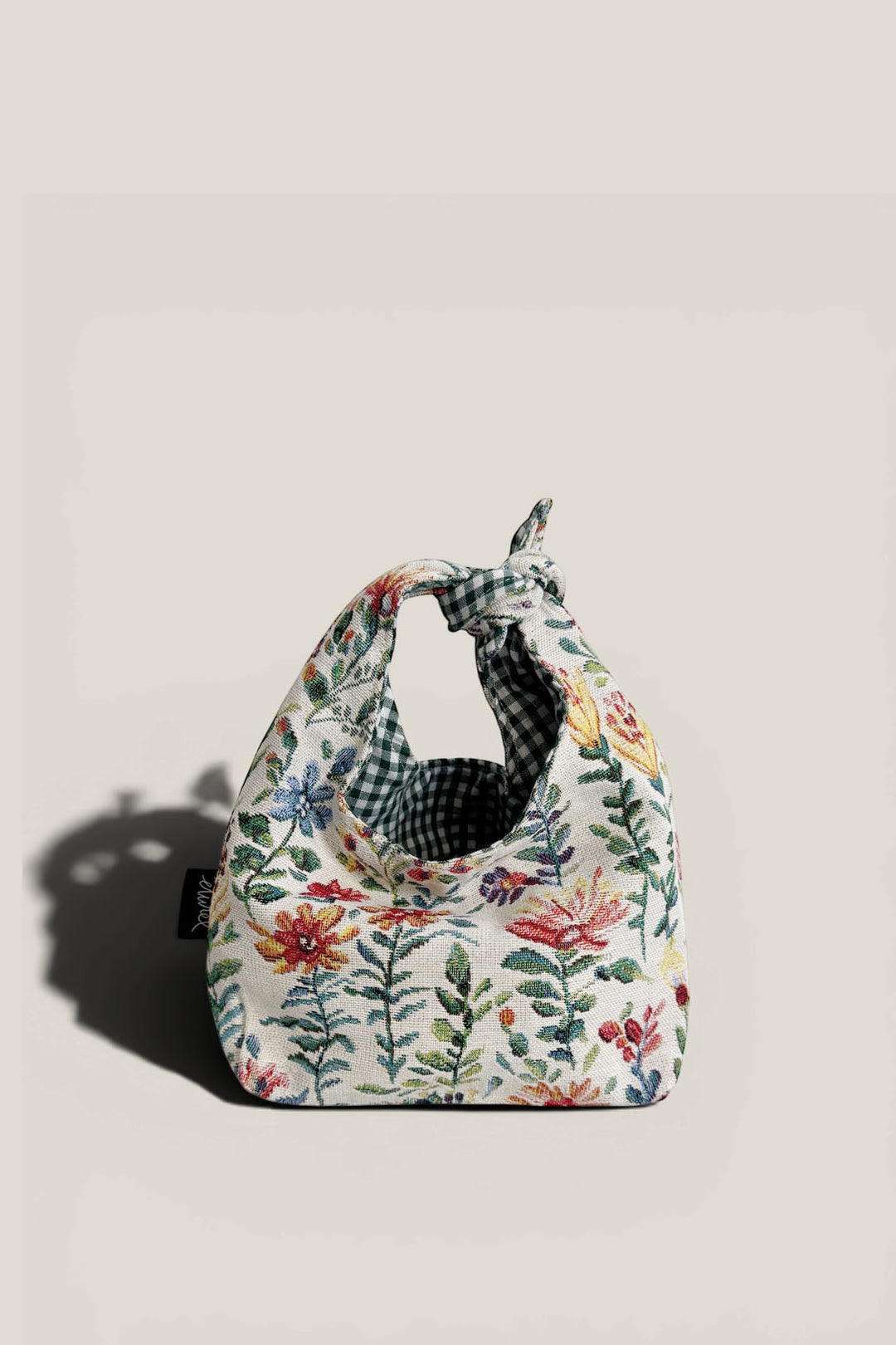 Bolso mano anudado tejido azaleas