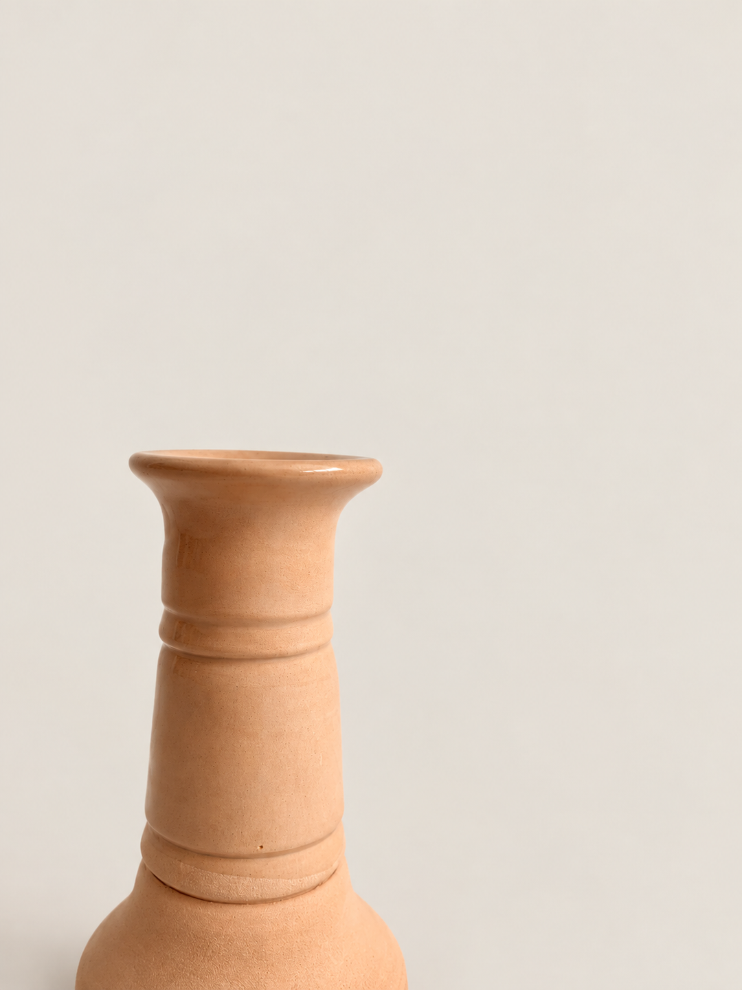 Candelero de barro alto Candela