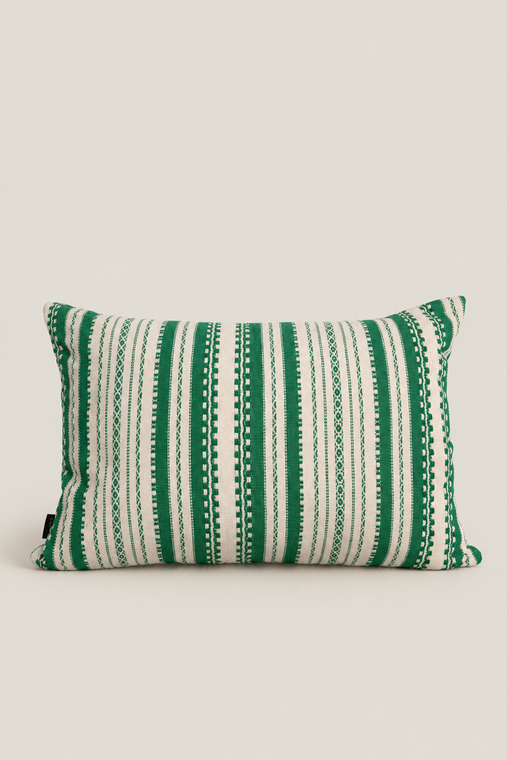 Funda cojín alpujarra verde
