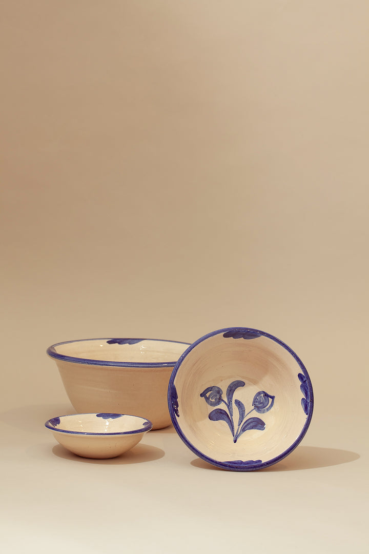 Set de cuencos cerámica granaíno azul