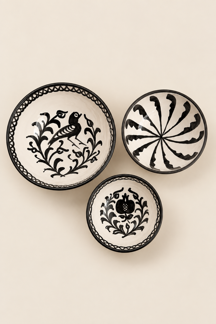 Set de cuencos granaíno negro