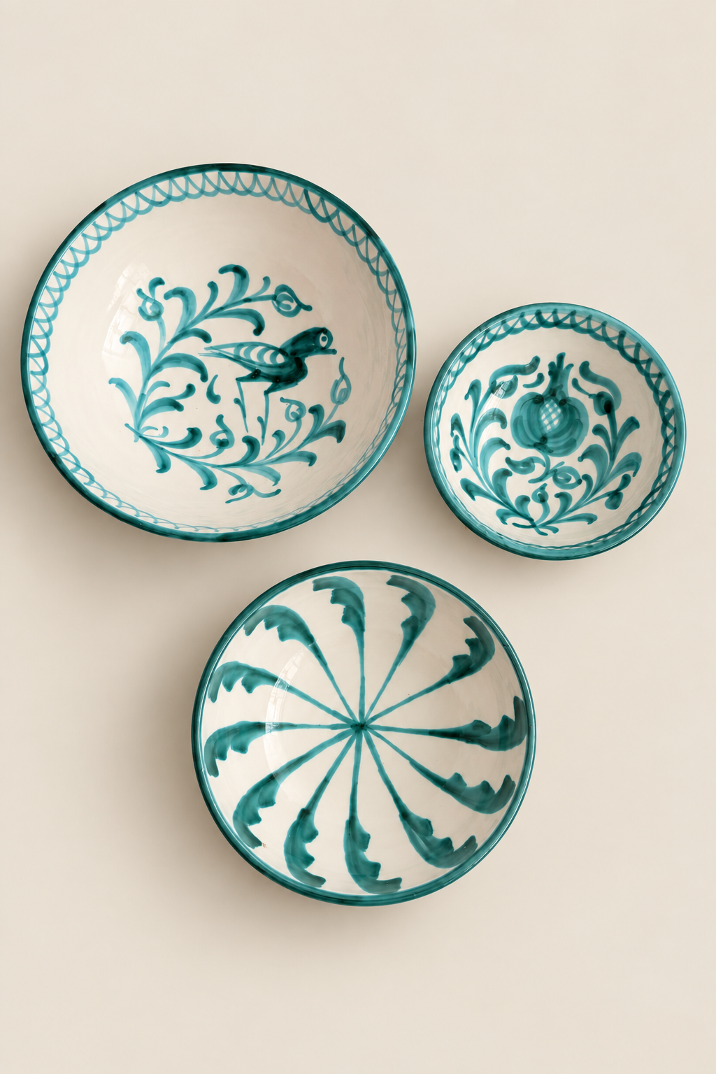 Set de cuencos granaíno verde