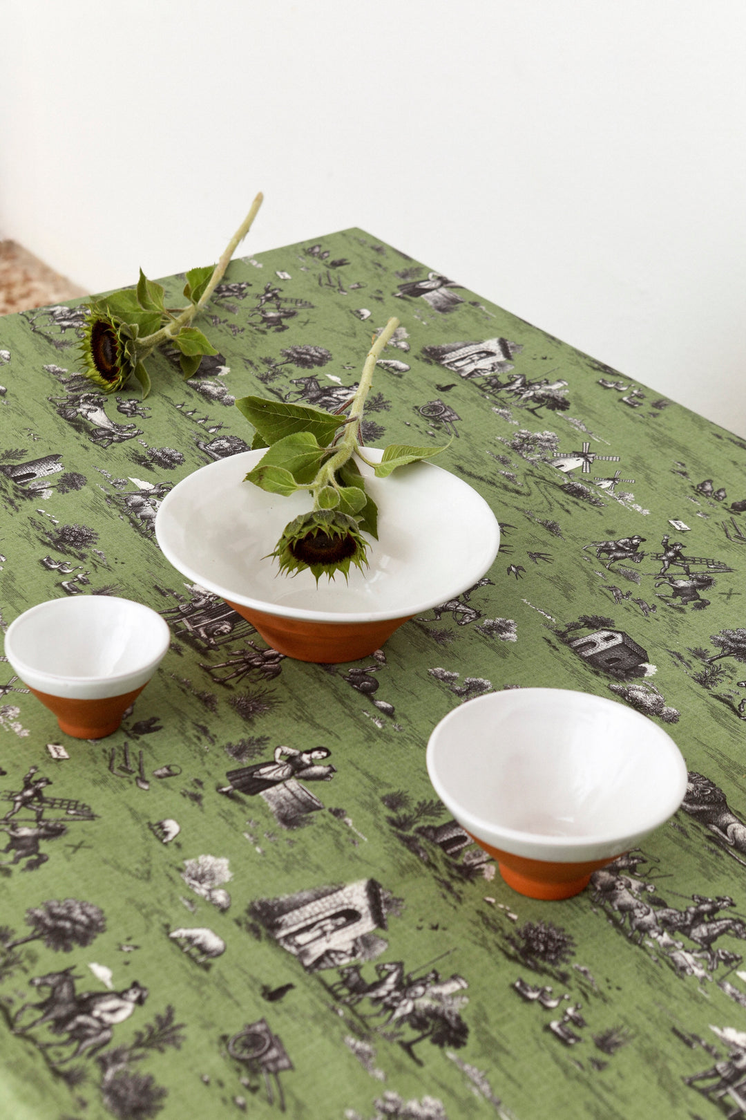 Mantel quijote verde