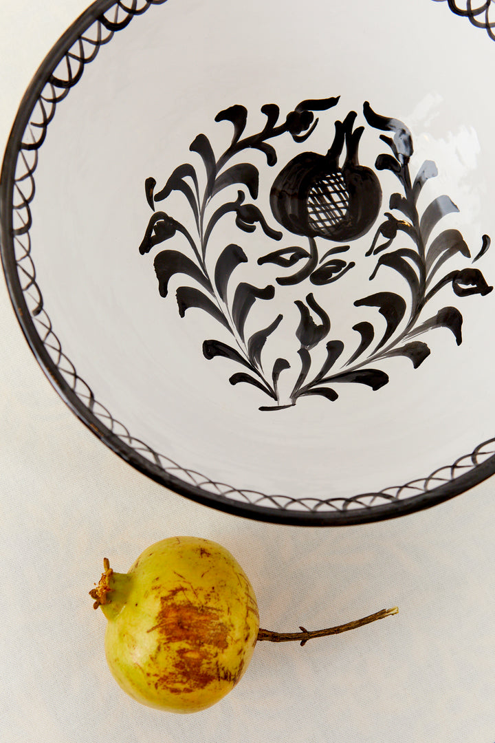 Ensaladera cóncava granaíno negro