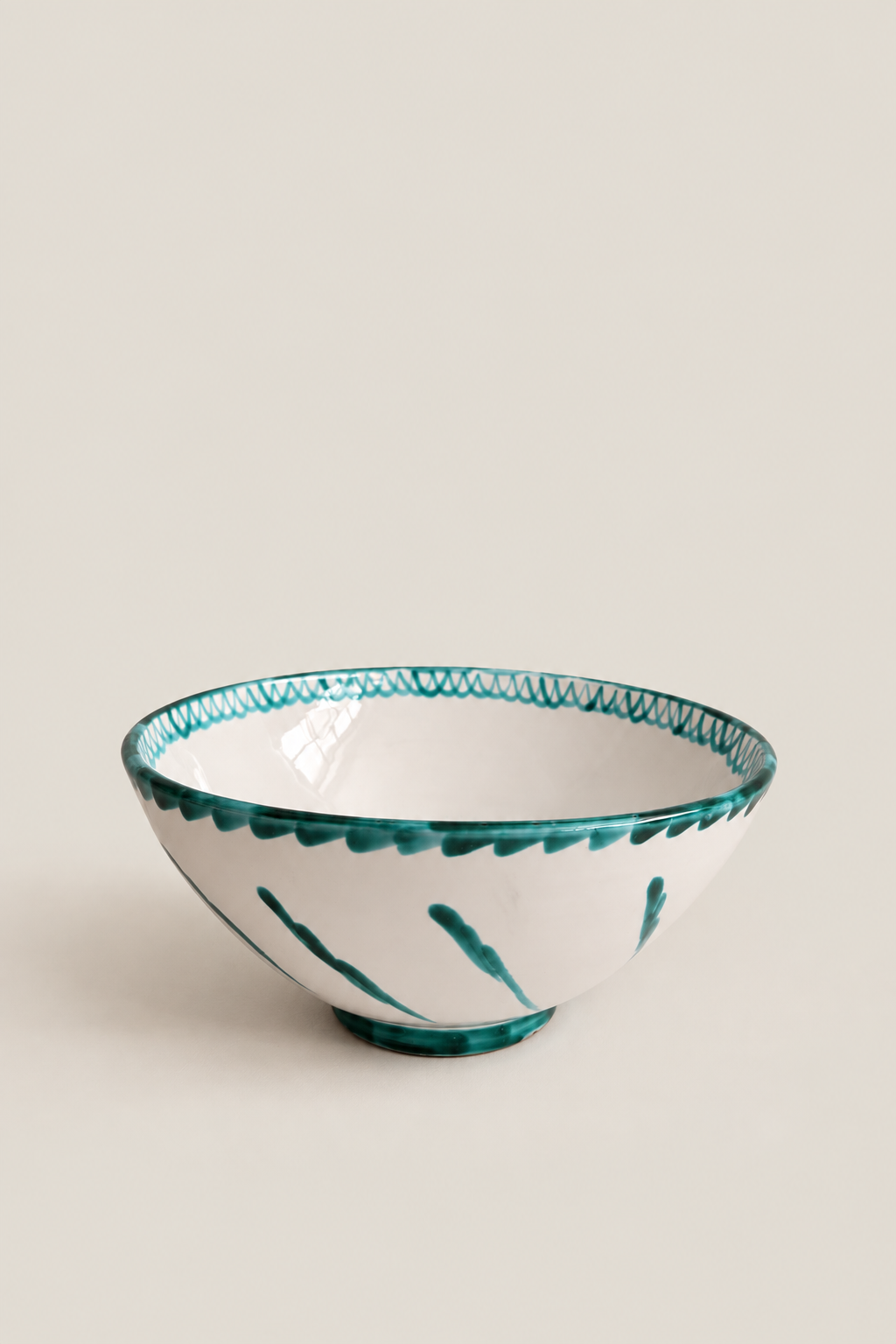 Ensaladera cóncava granaíno verde