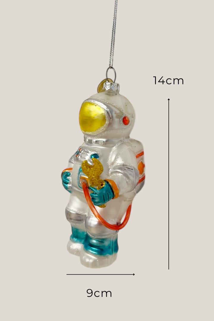 Astronauta colgante de cristal - Adorno Navidad