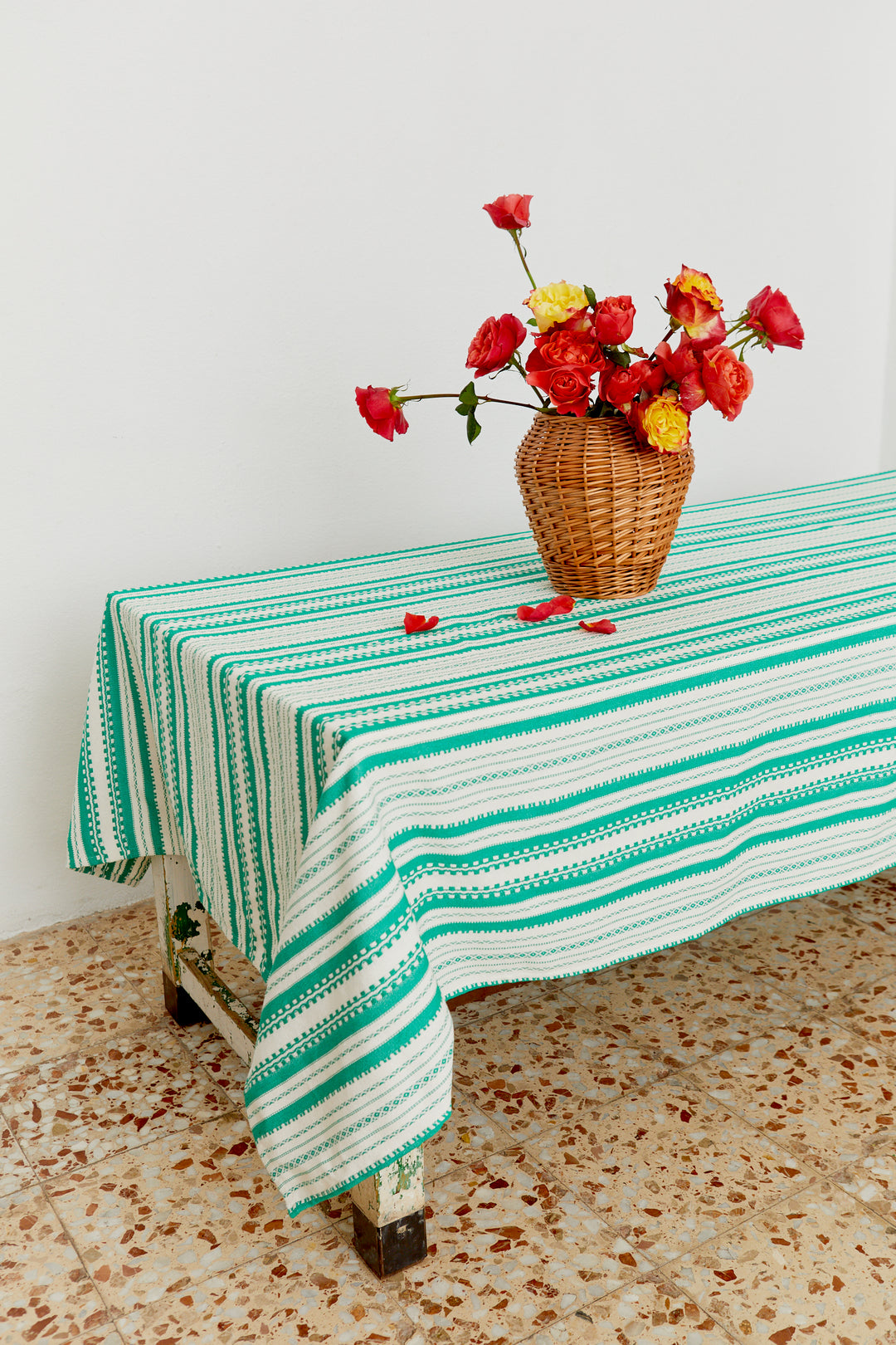 Mantel alpujarra verde