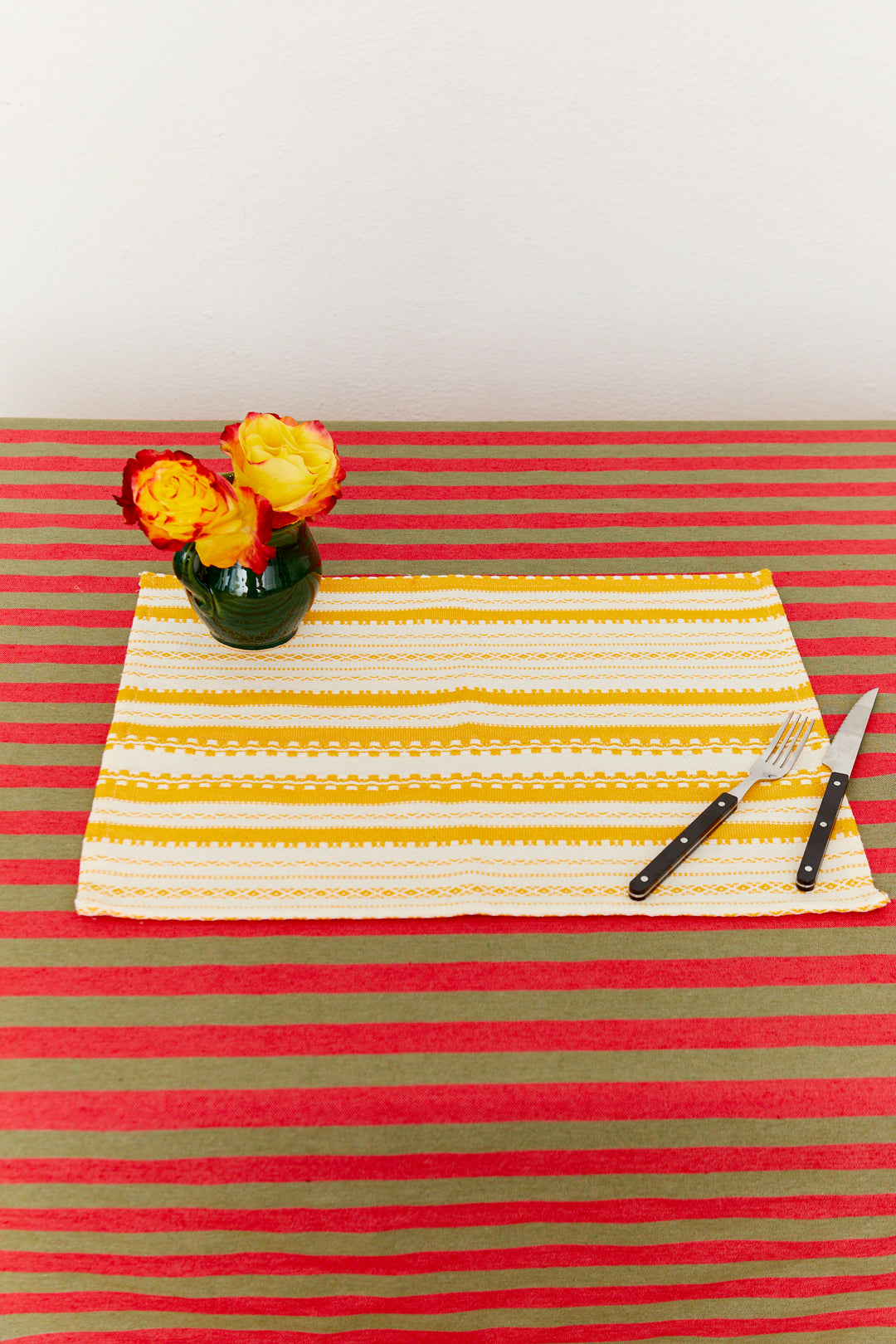 Mantel individual alpujarra amarillo (pack de 2)