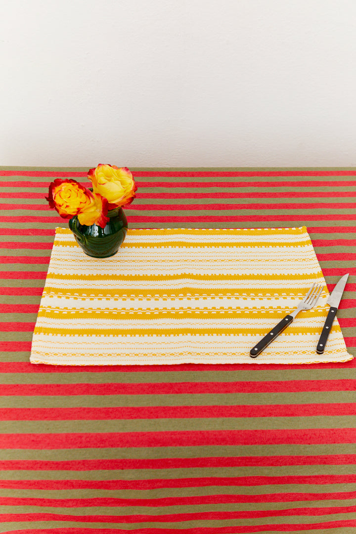 Mantel individual alpujarra amarillo (pack de 2)
