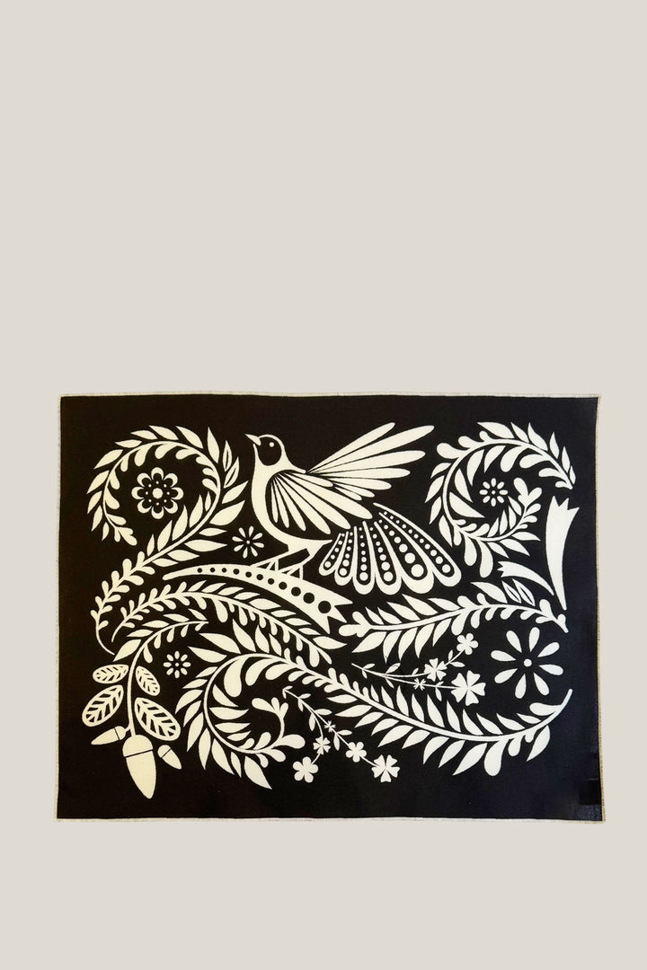 Mantel individual reversible folklore blanco (pack de 4)