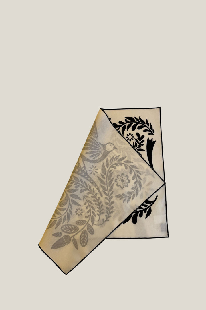 Mantel individual reversible folklore blanco (pack de 4)