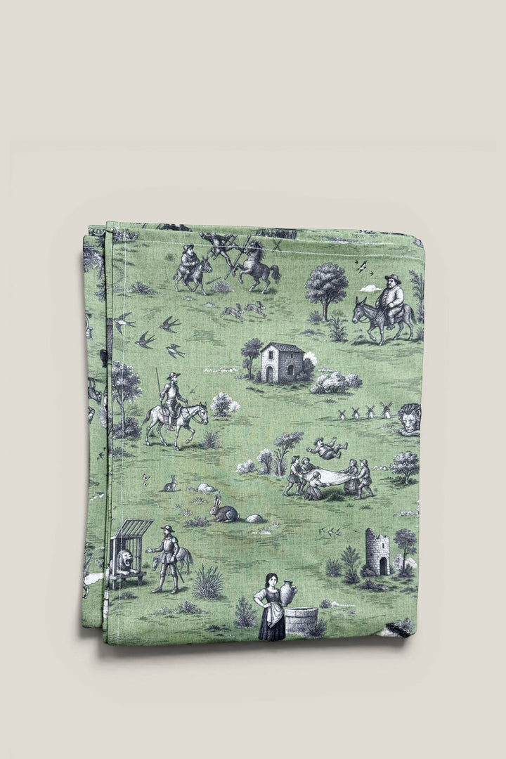Mantel quijote verde