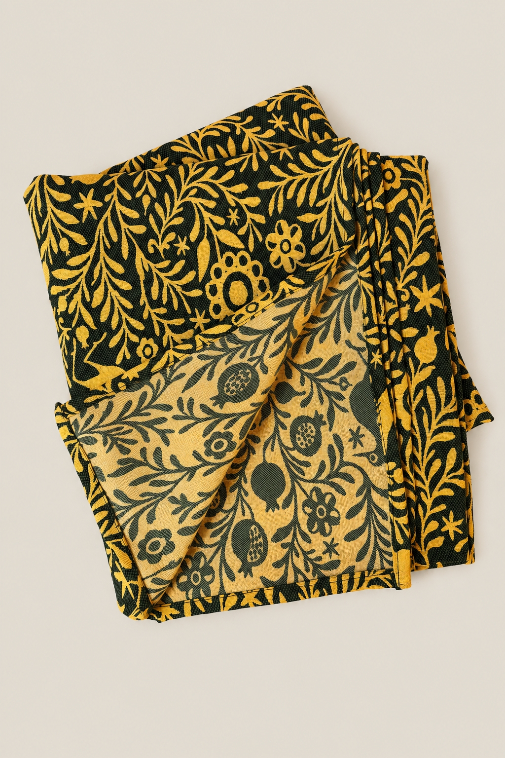 Mantel jacquard granaíno amarillo