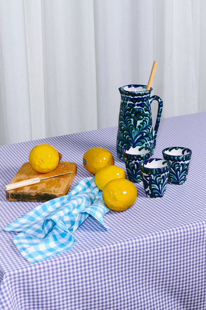 Servilleta vichy celeste (pack de 2)