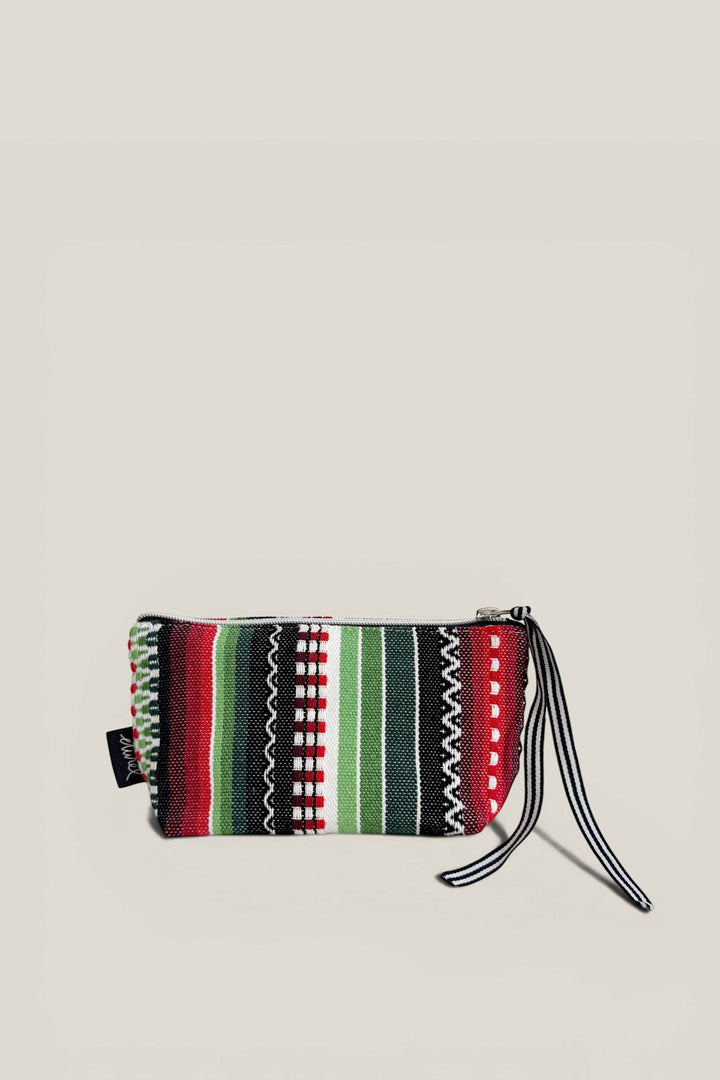 Neceser/estuche tejido manchego verde