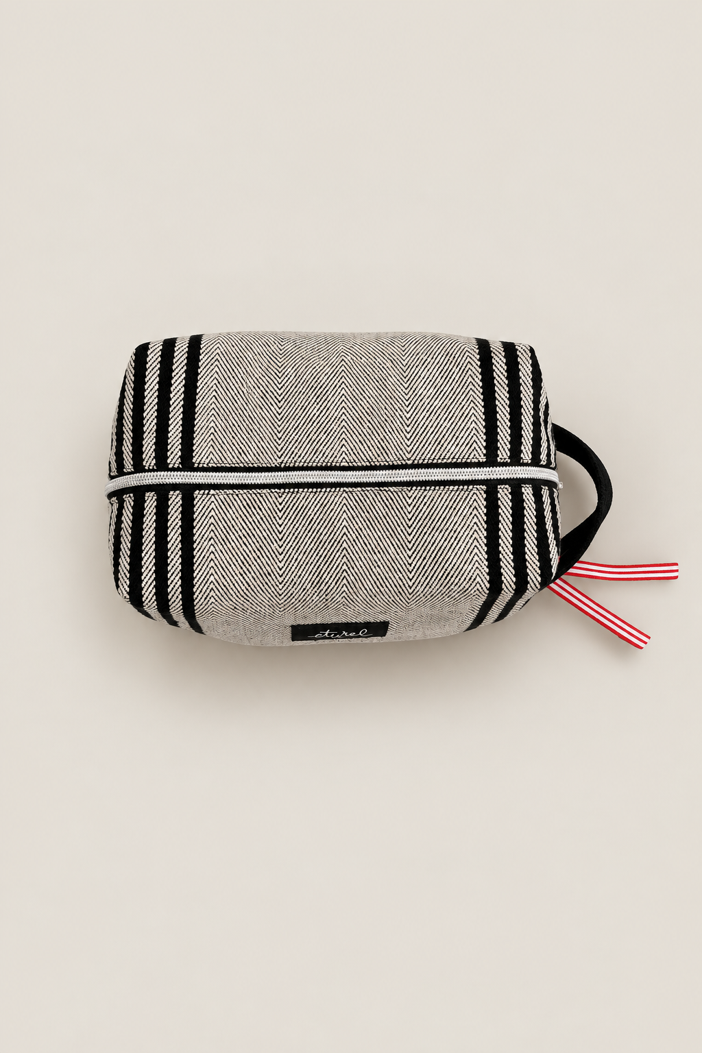Neceser rectangular sarga de burgos negro