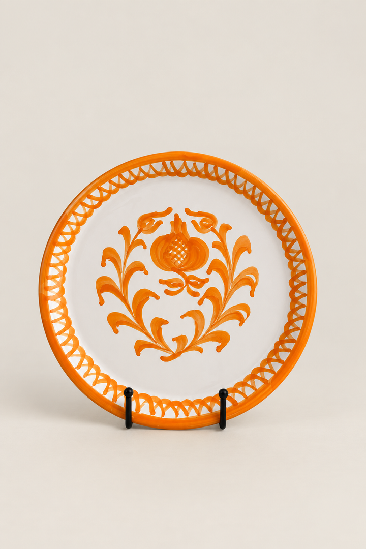 Plato granaíno naranja ácida