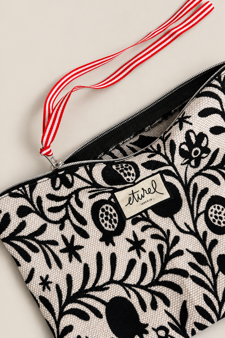 Pouch jacquard granaíno beige