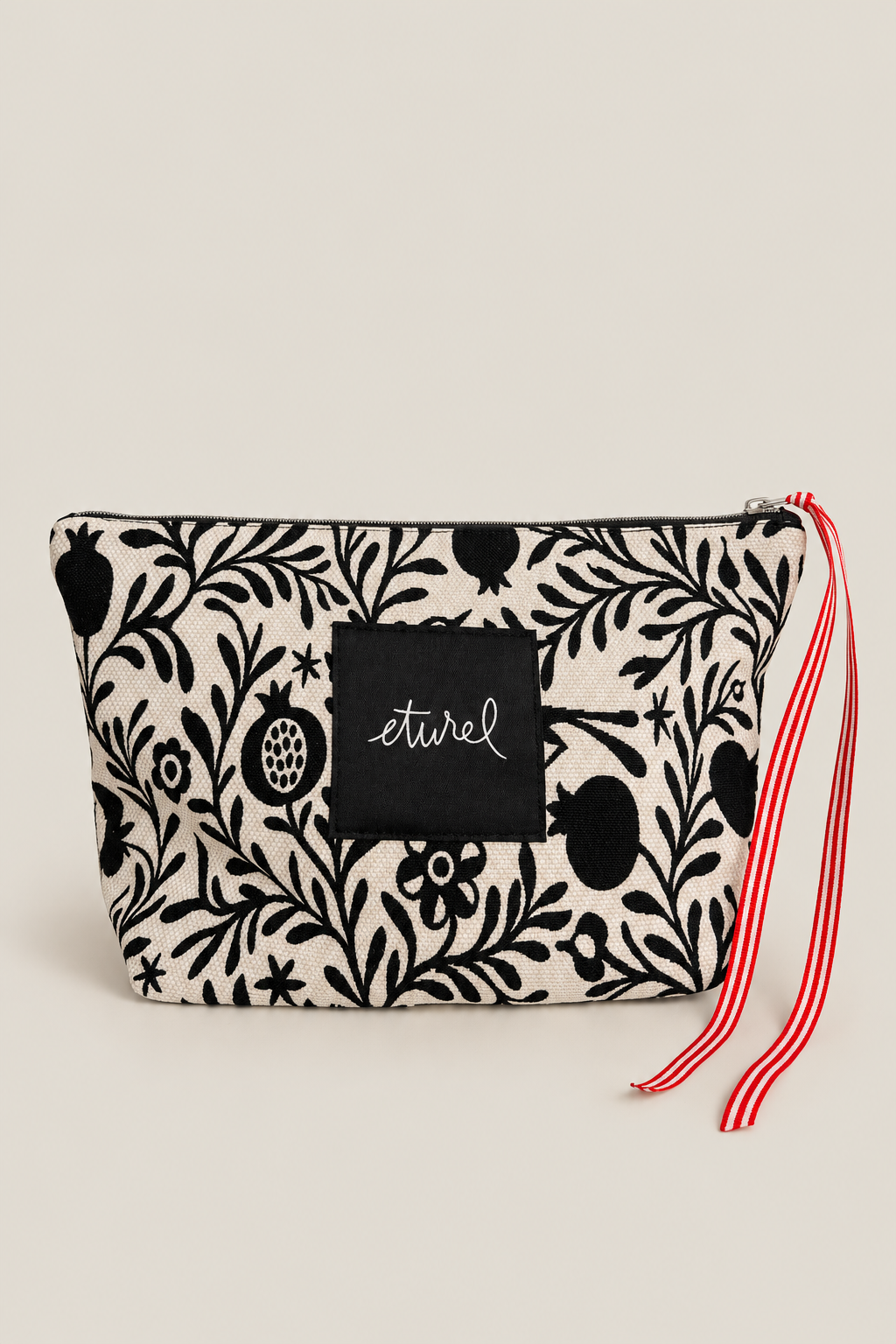 Pouch jacquard granaíno beige