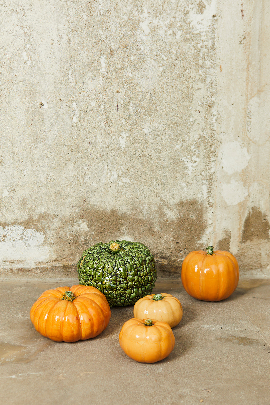 Calabaza italiana réplica de cerámica esmaltada