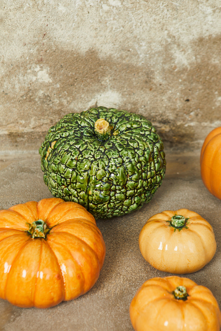 Calabaza italiana réplica de cerámica esmaltado