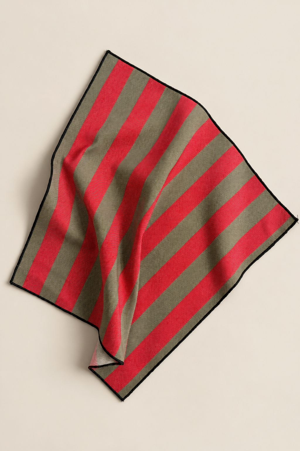 Servilleta  rayas Nazarí rojo y verde (pack de 2)