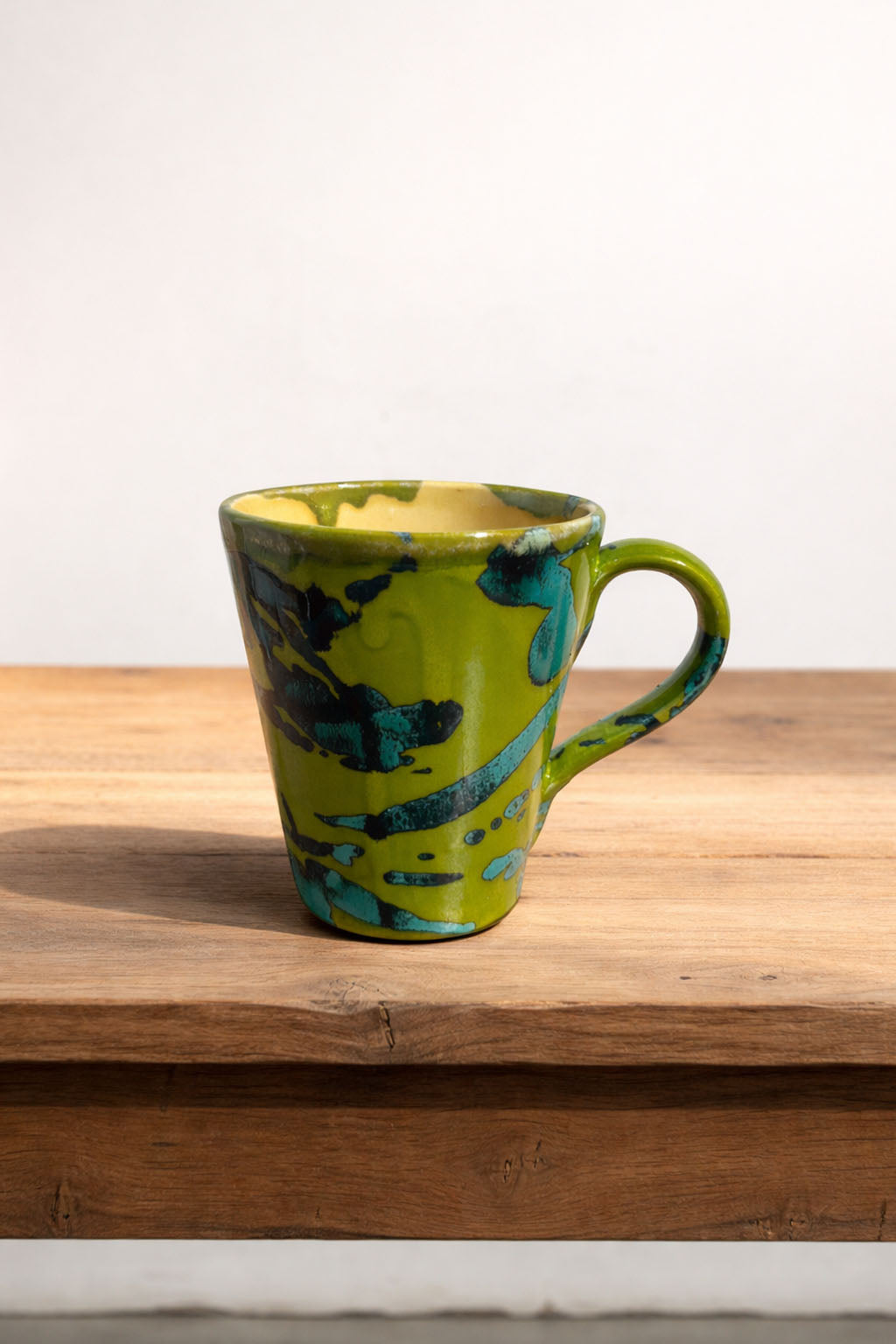 Taza salpicado olivo