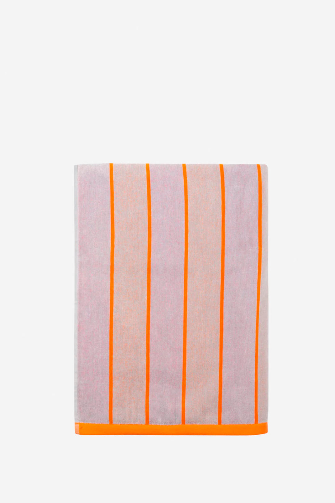 Toalla playa reversible rosa y naranja