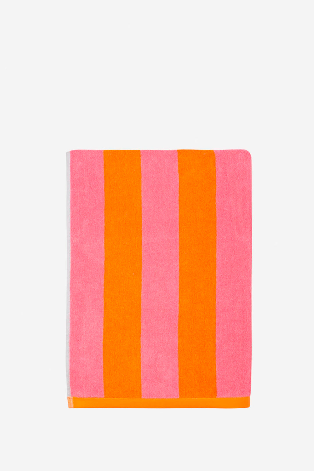Toalla playa reversible rosa y naranja