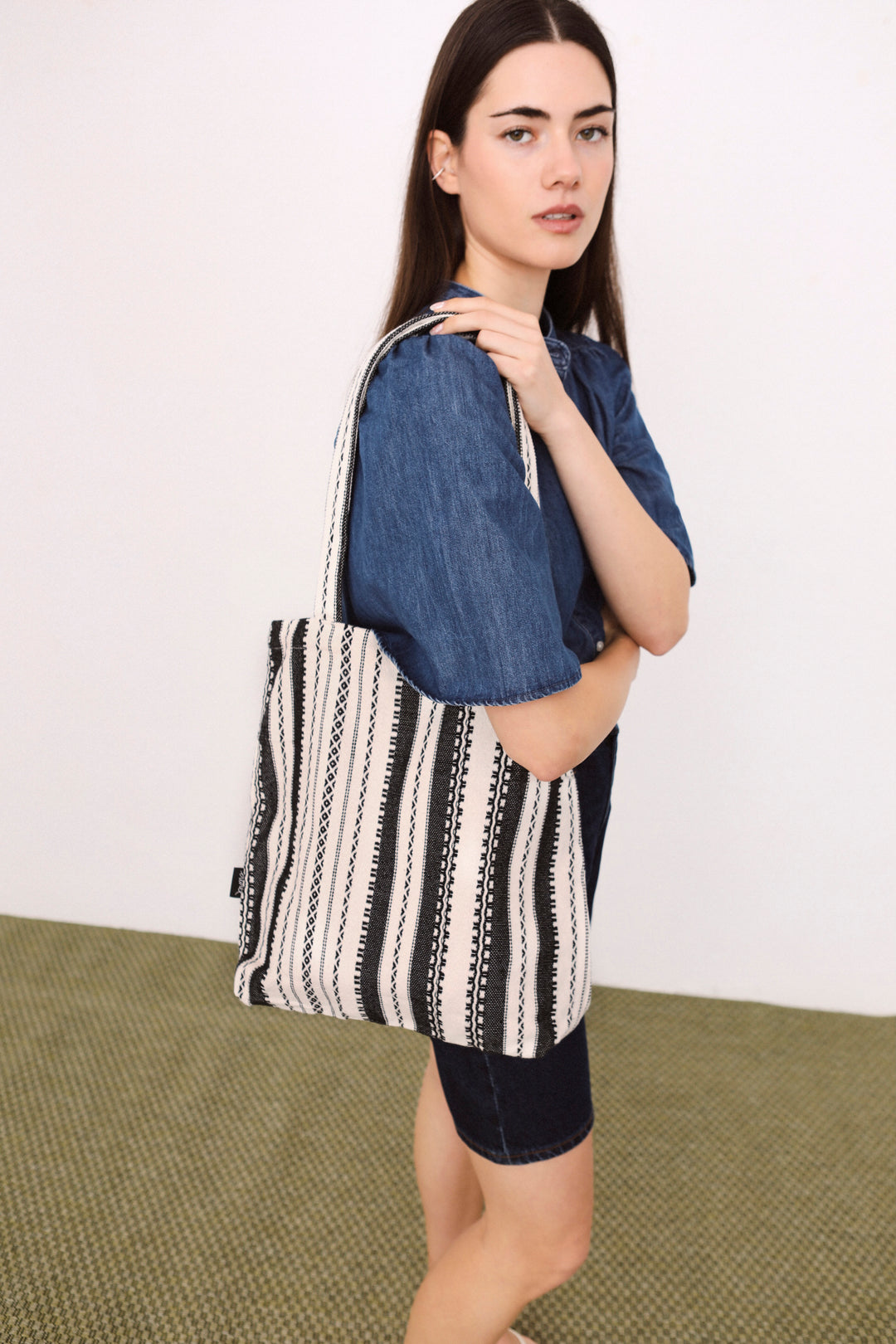 Tote Bag Alpujarra blanca y negra