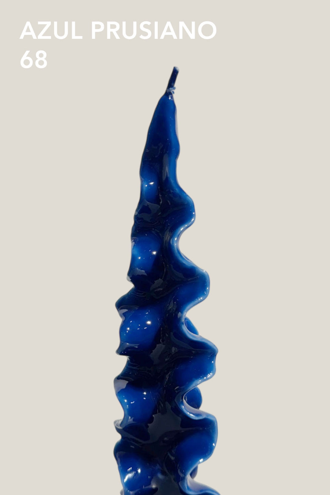 Vela brillante de cera mineral - Fusilli