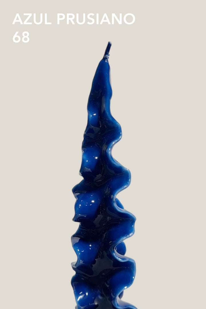 Vela brillante de cera mineral - Fusilli