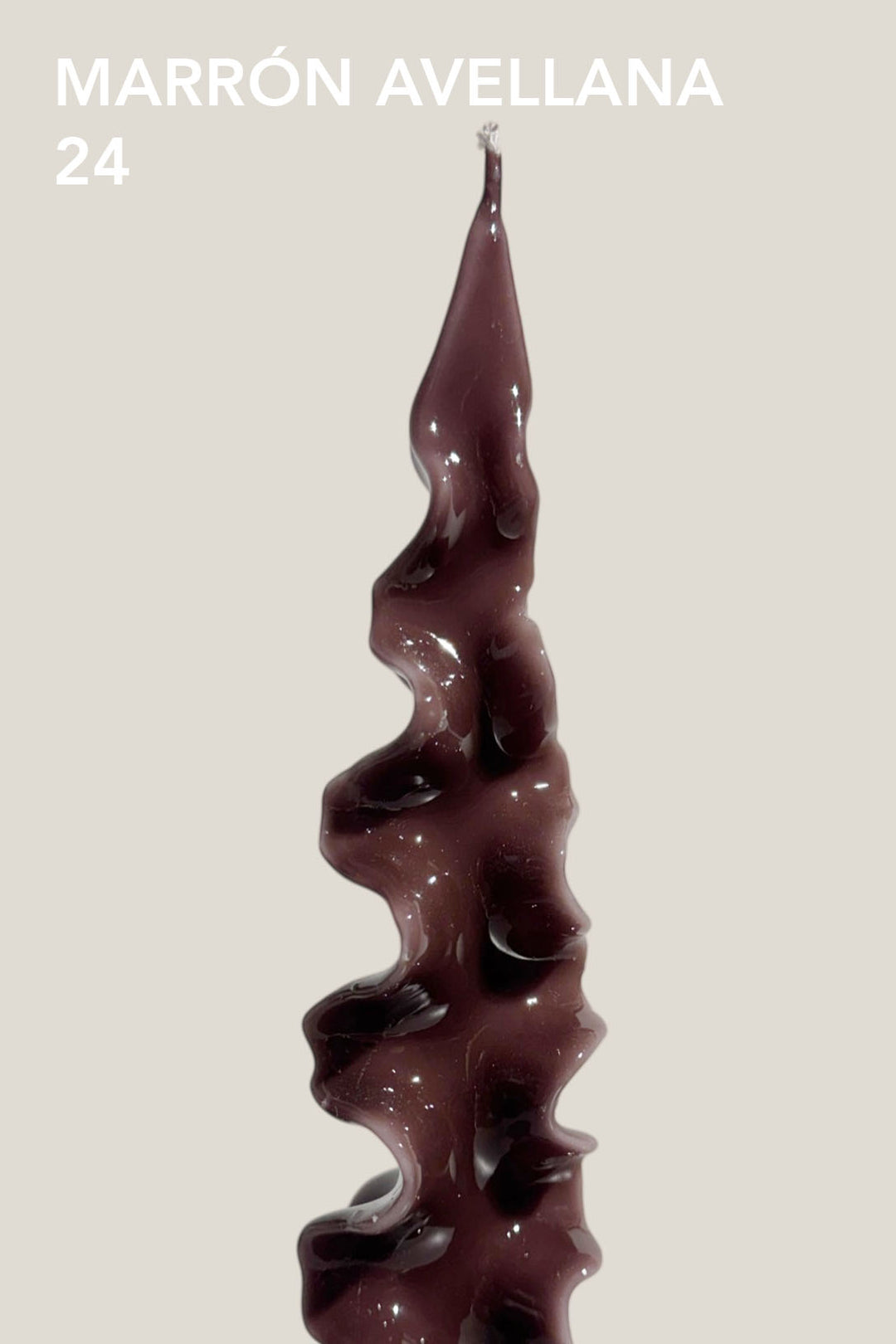 Vela brillante de cera mineral - Fusilli