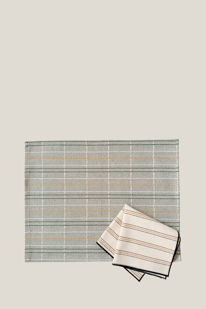 Mantel individual espiga verde (pack de 2)