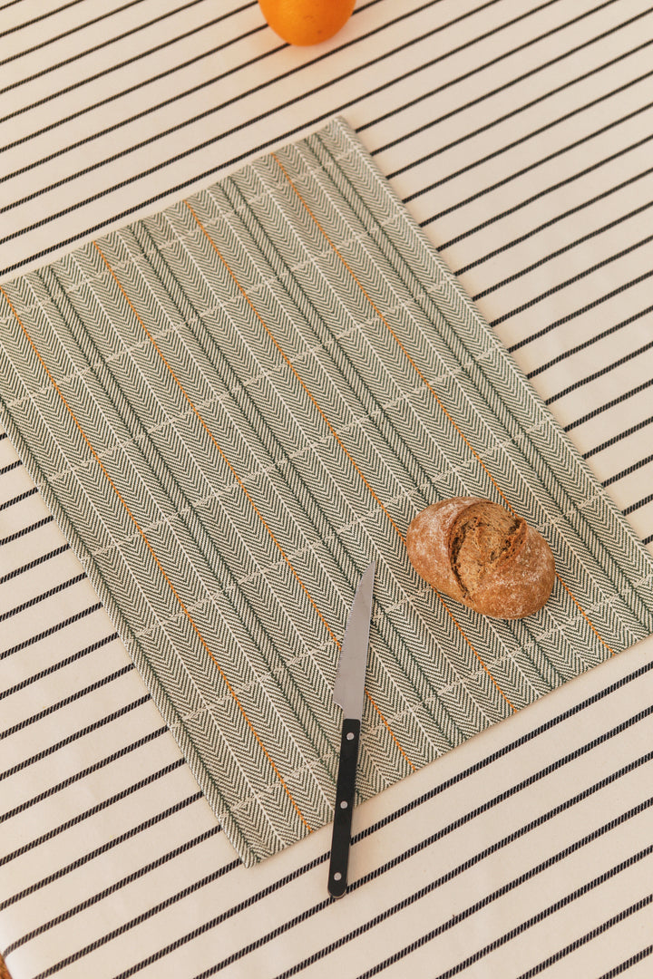 Mantel individual espiga verde (pack de 2)