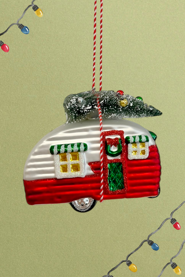 Caravana colgante de cristal - Adorno Navidad