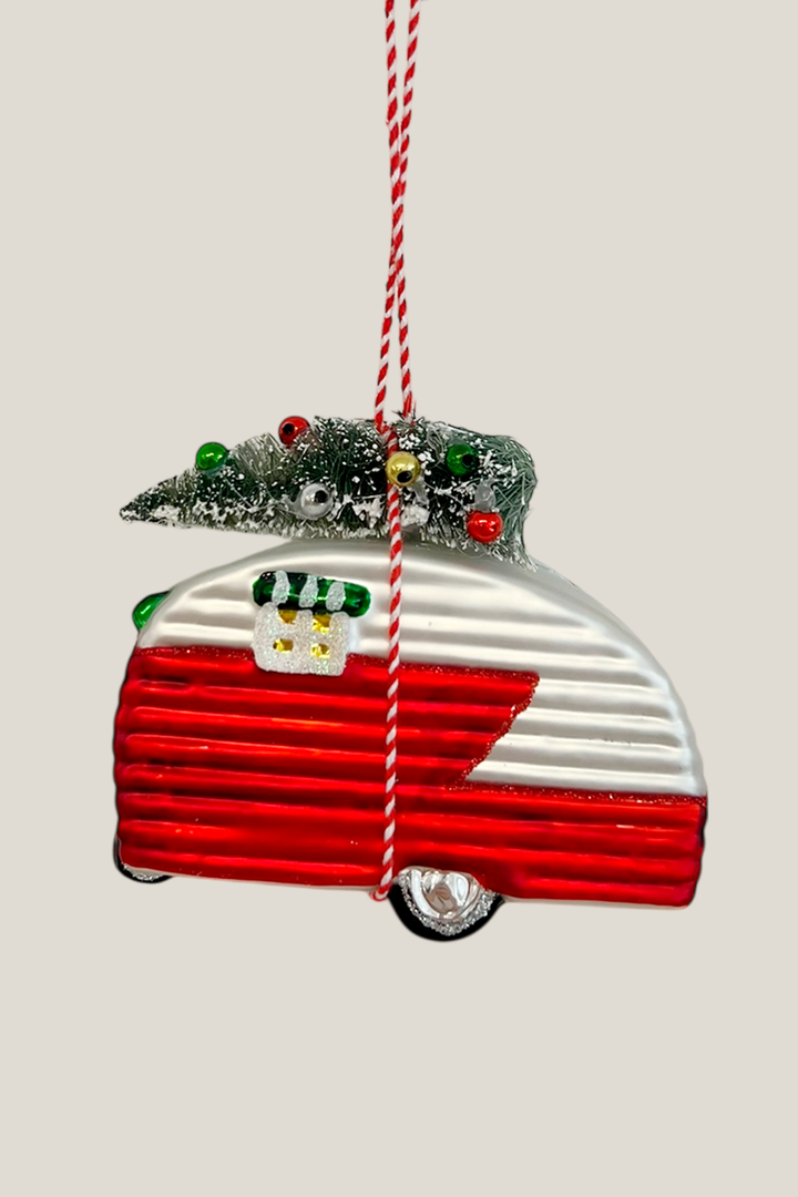 Caravana colgante de cristal - Adorno Navidad