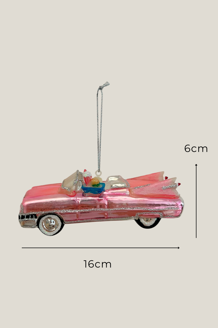 Descapotable colgante de cristal - Adorno Navidad