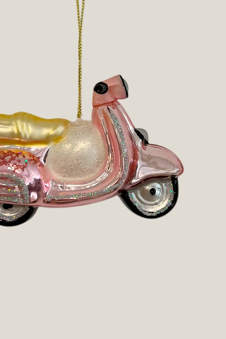 Scooter colgante de cristal - Adorno Navidad