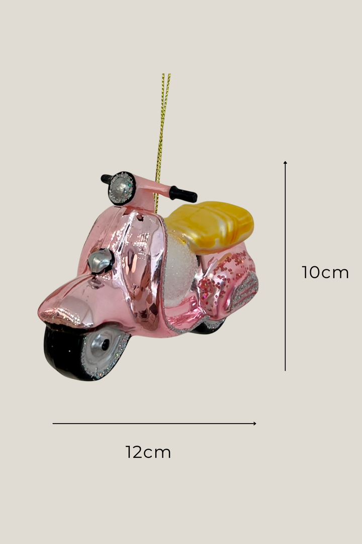 Scooter colgante de cristal - Adorno Navidad