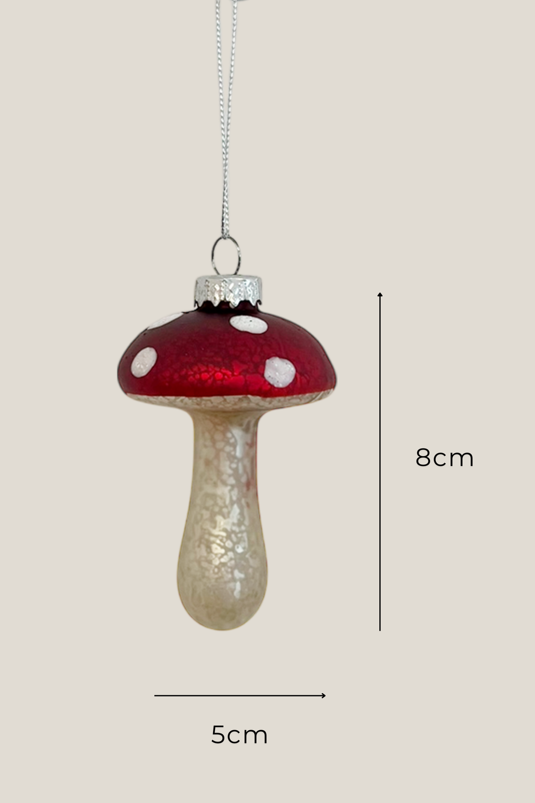 Seta colgante de cristal - Adorno Navidad