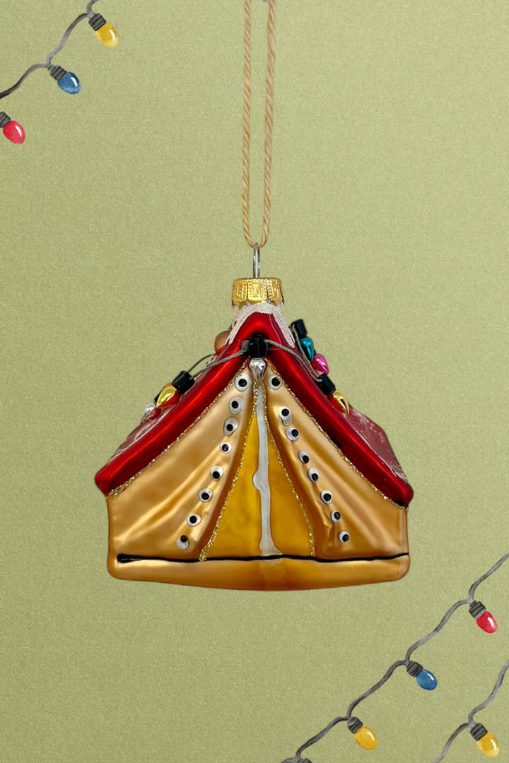 Tienda de acampada colgante de cristal - Adorno Navidad