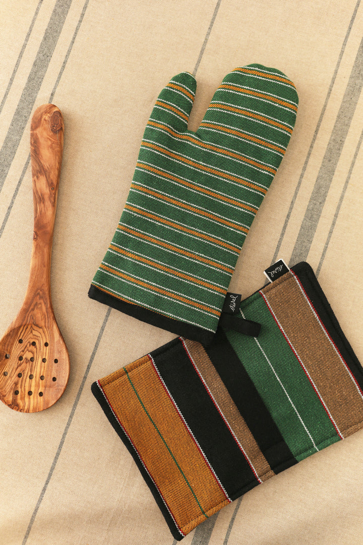 Set de horno tejido manchego