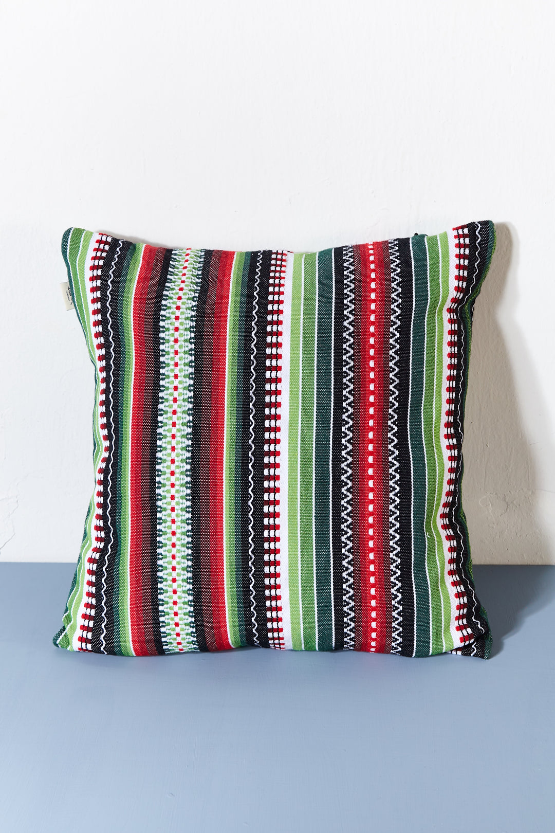 Funda cojín tejido manchego verde 50cmx50cm